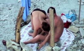 Lustful Amateur Milf Reveals Her Blowjob Skills On The Beach