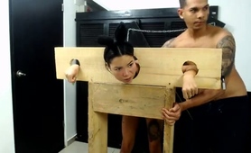 Bondage And Submission Training For Hot Latina In Lingerie