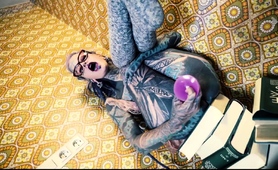 Inked Babe Anuskatzz Fucks Both Of Her Tight Holes