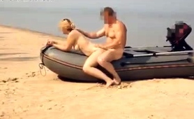 Naked Couple Relaxing With Outdoor Hardcore Activities 