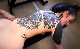 Inked Slut With Hairy Pussy Gets Fucked And Facialized